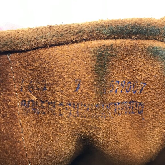 MINNETONKA ~ WOMENS 7 ~ TAN LEATHER SUEDE MOCCASIN BOOTS - Picture 8 of 9